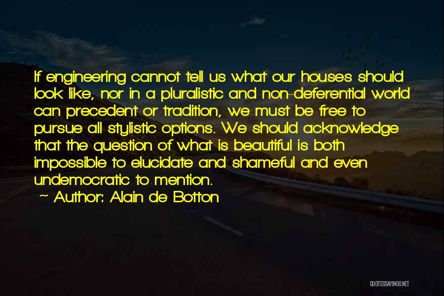 Beautiful Houses Quotes By Alain De Botton