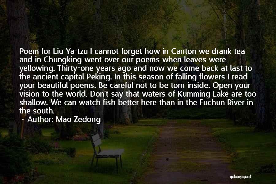 Beautiful Lake Quotes By Mao Zedong