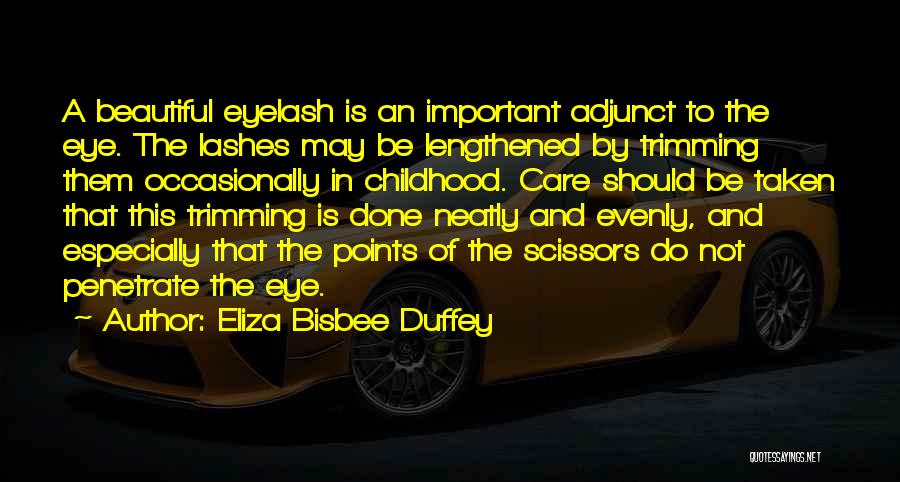 Beautiful Lashes Quotes By Eliza Bisbee Duffey