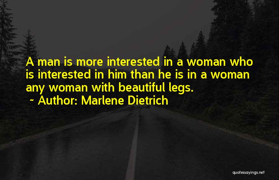 Beautiful Legs Quotes By Marlene Dietrich