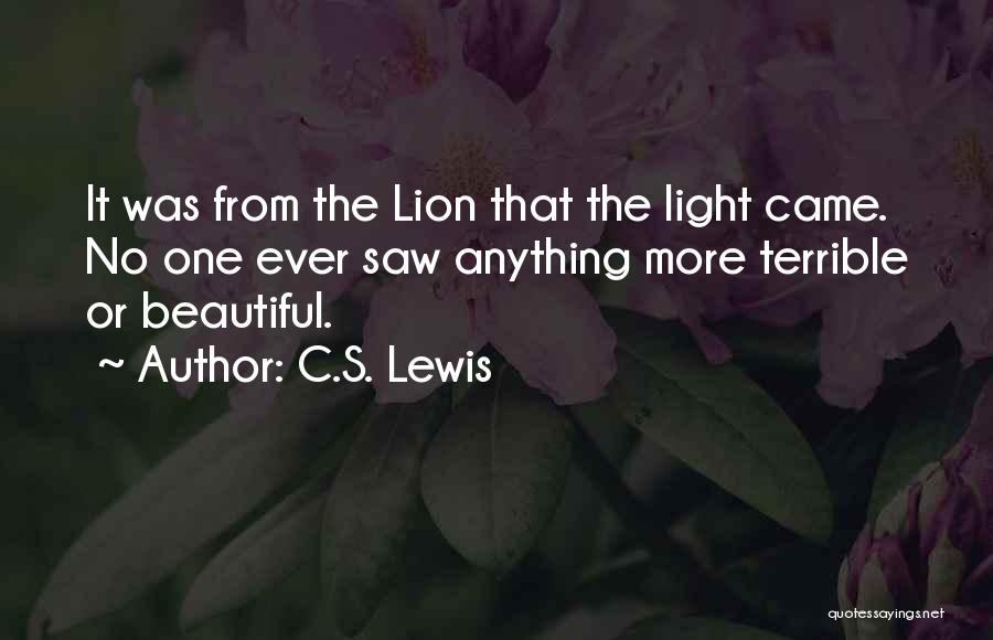 Beautiful Light Quotes By C.S. Lewis