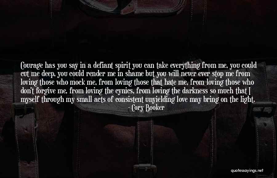 Beautiful Light Quotes By Cory Booker