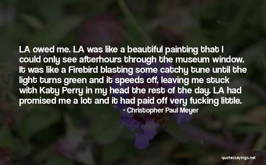 Beautiful Los Angeles Quotes By Christopher Paul Meyer