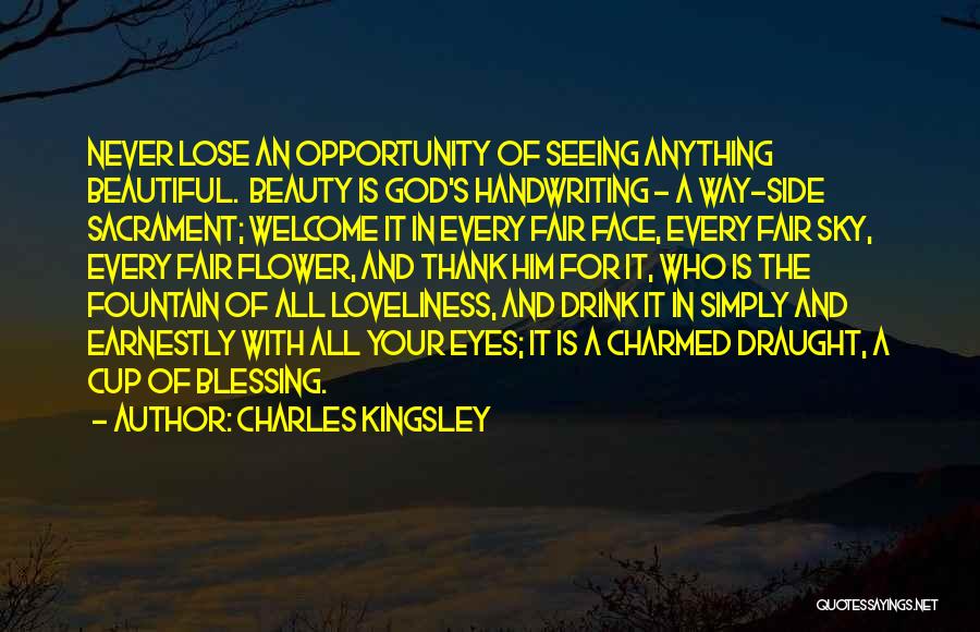 Beautiful Loveliness Quotes By Charles Kingsley