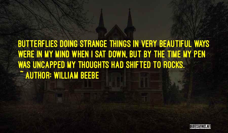 Beautiful Mind Thoughts Quotes By William Beebe