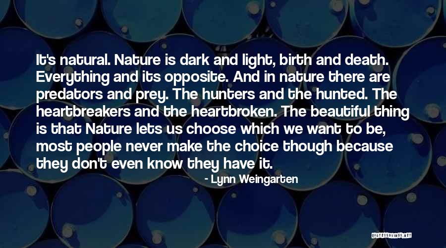 Beautiful Nature Quotes By Lynn Weingarten