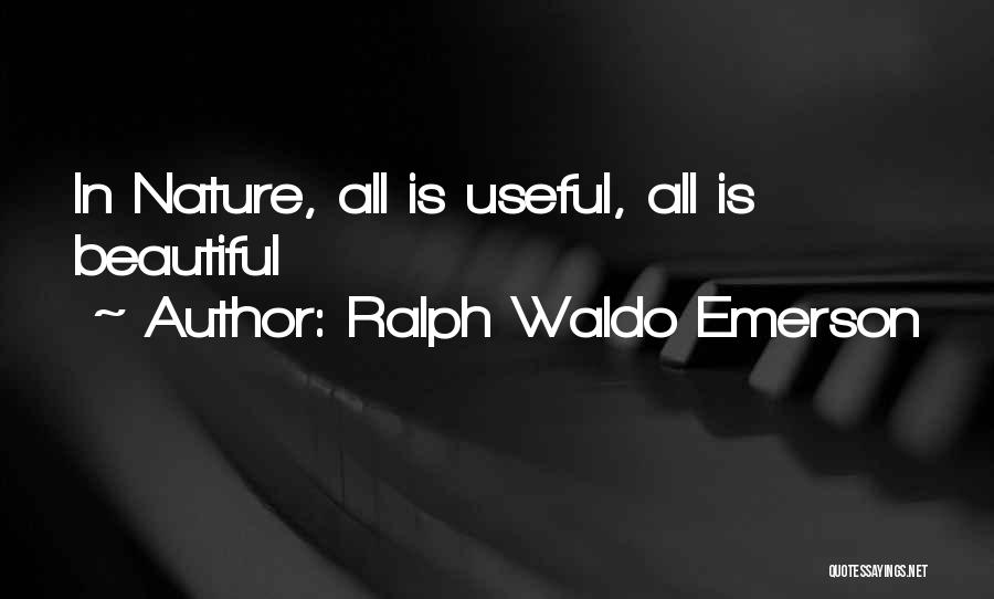 Beautiful Nature Quotes By Ralph Waldo Emerson
