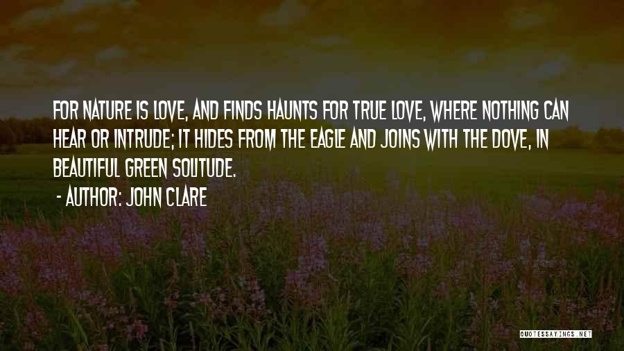 Beautiful Nature With Love Quotes By John Clare