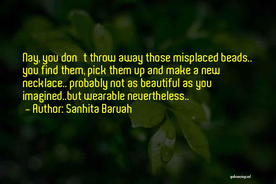 Beautiful Necklace Quotes By Sanhita Baruah