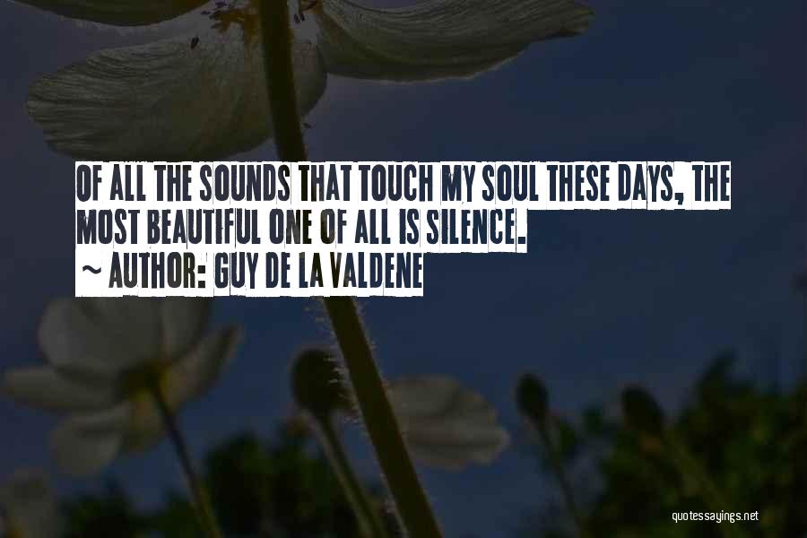 Beautiful Past Days Quotes By Guy De La Valdene