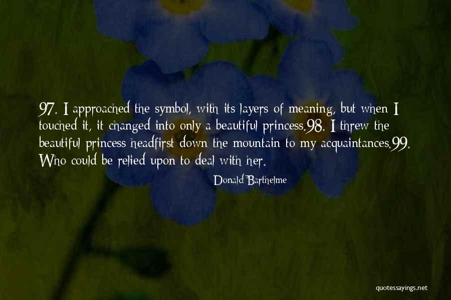 Beautiful Princesses Quotes By Donald Barthelme