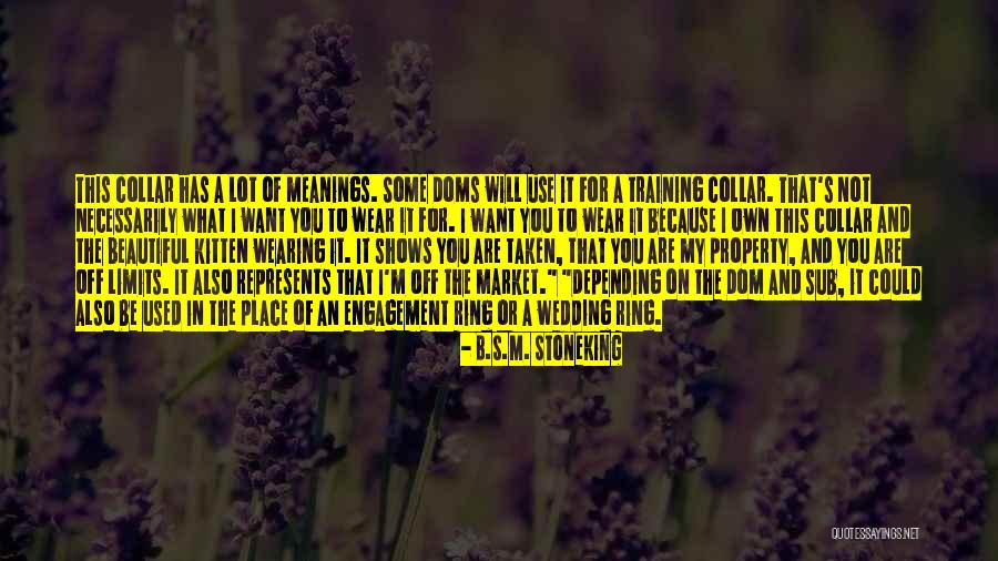 Beautiful Property Quotes By B.S.M. Stoneking Beautiful Property Quotes By B.S.M. Stoneking