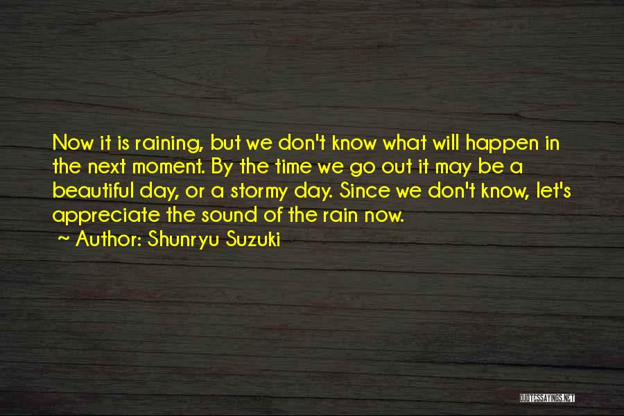 Beautiful Rain Quotes By Shunryu Suzuki