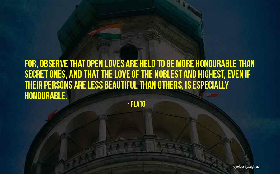 Beautiful Secret Love Quotes By Plato Beautiful Secret Love Quotes By Plato