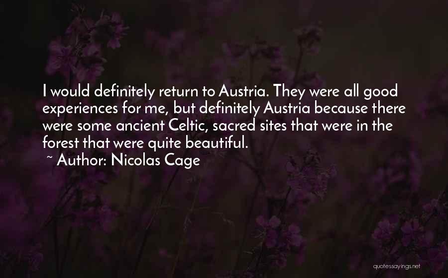 Beautiful Sites Quotes By Nicolas Cage