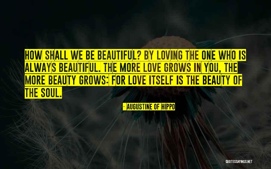 Beautiful Soul Love Quotes By Augustine Of Hippo