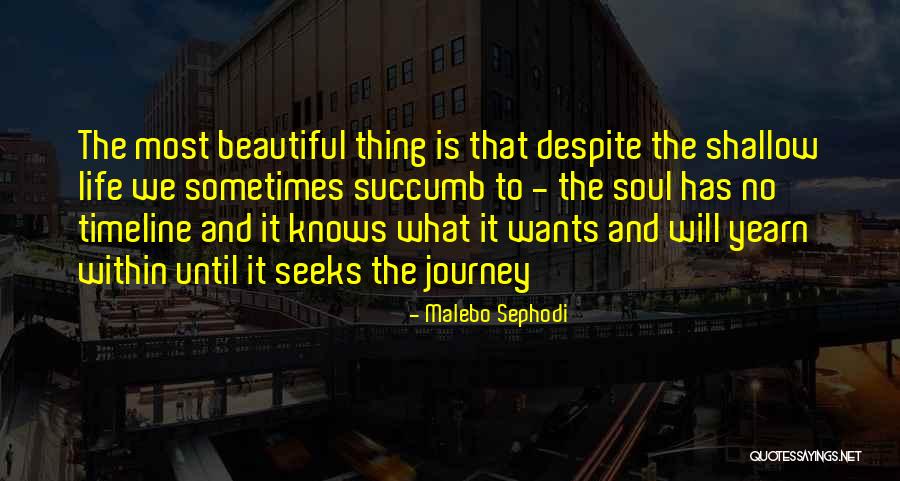 Beautiful Soul Love Quotes By Malebo Sephodi