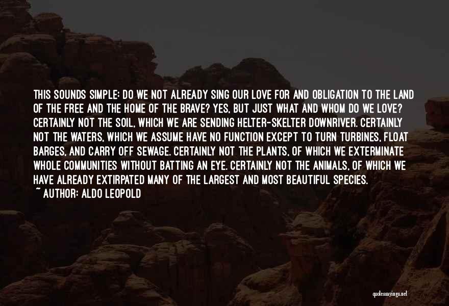 Beautiful Sounds Quotes By Aldo Leopold