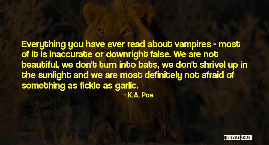 Beautiful Sunlight Quotes By K.A. Poe