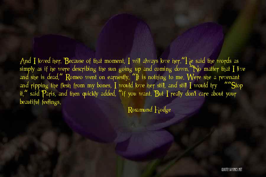 Beautiful Words Of Love Quotes By Rosamund Hodge