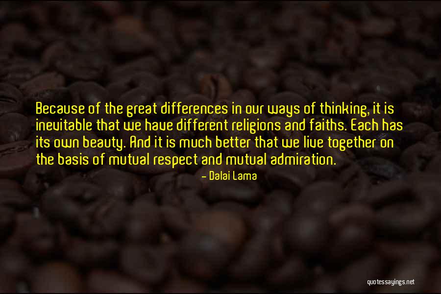 Beauty Admiration Quotes By Dalai Lama