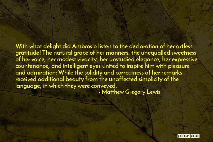 Beauty Admiration Quotes By Matthew Gregory Lewis Beauty Admiration Quotes By Matthew Gregory Lewis
