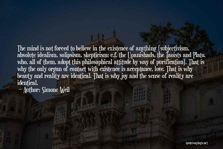 Beauty And Attitude Quotes By Simone Weil