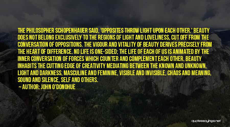 Beauty And Chaos Quotes By John O'Donohue