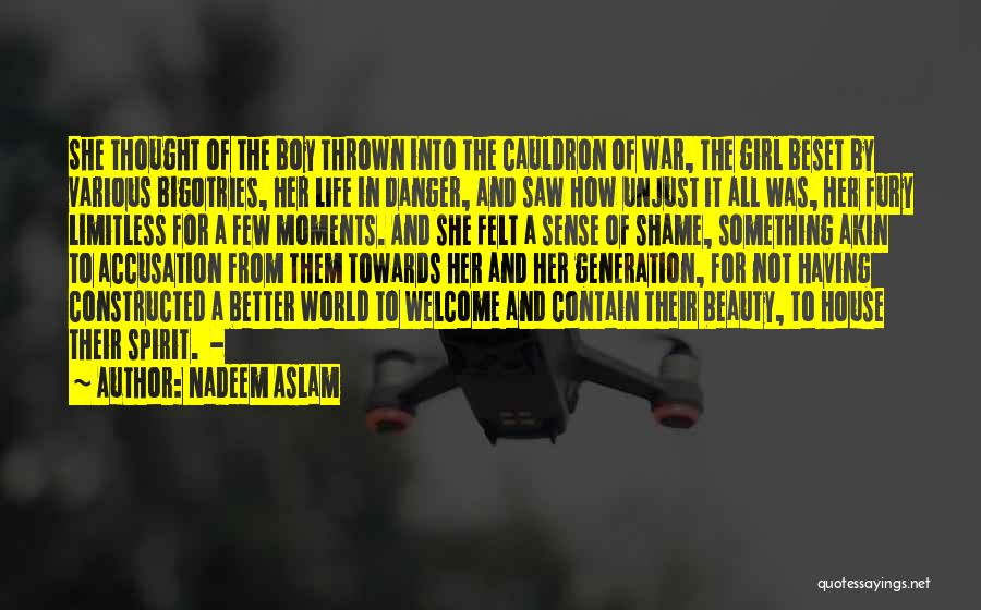 Beauty And Danger Quotes By Nadeem Aslam