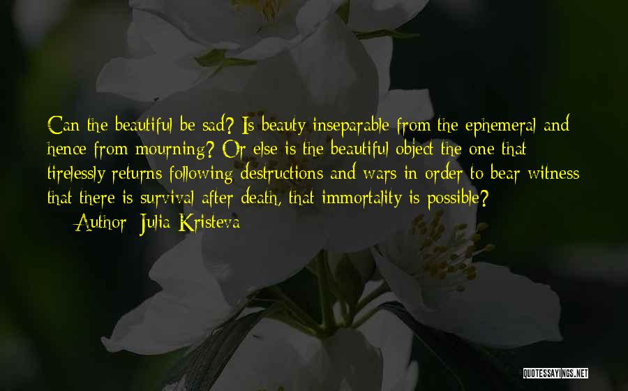 Beauty And Death Quotes By Julia Kristeva