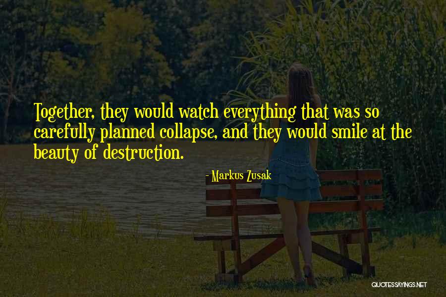 Beauty And Destruction Quotes By Markus Zusak