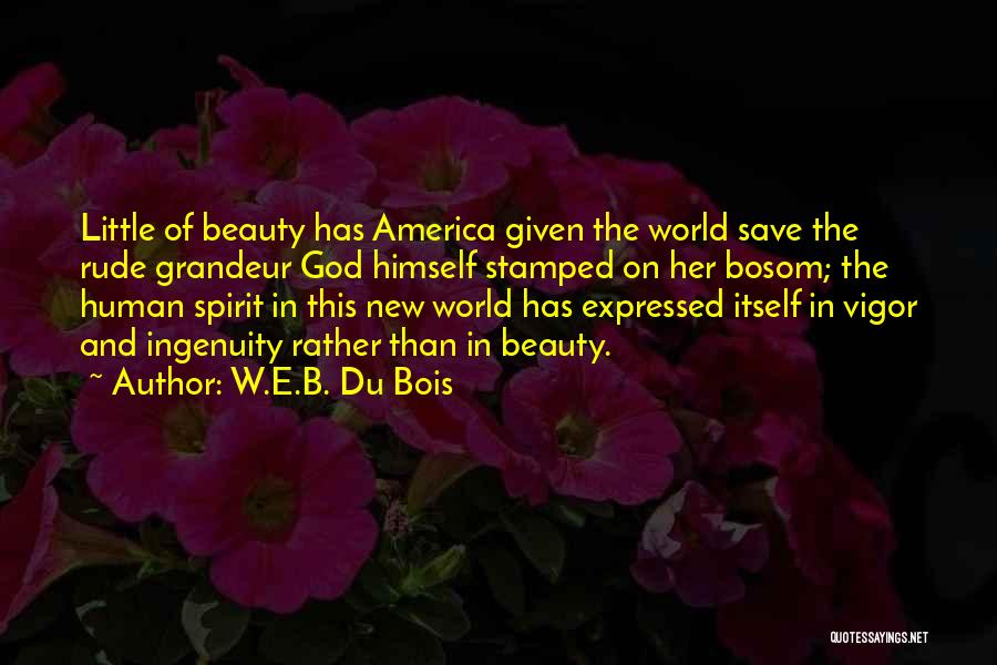 Beauty And God Quotes By W.E.B. Du Bois