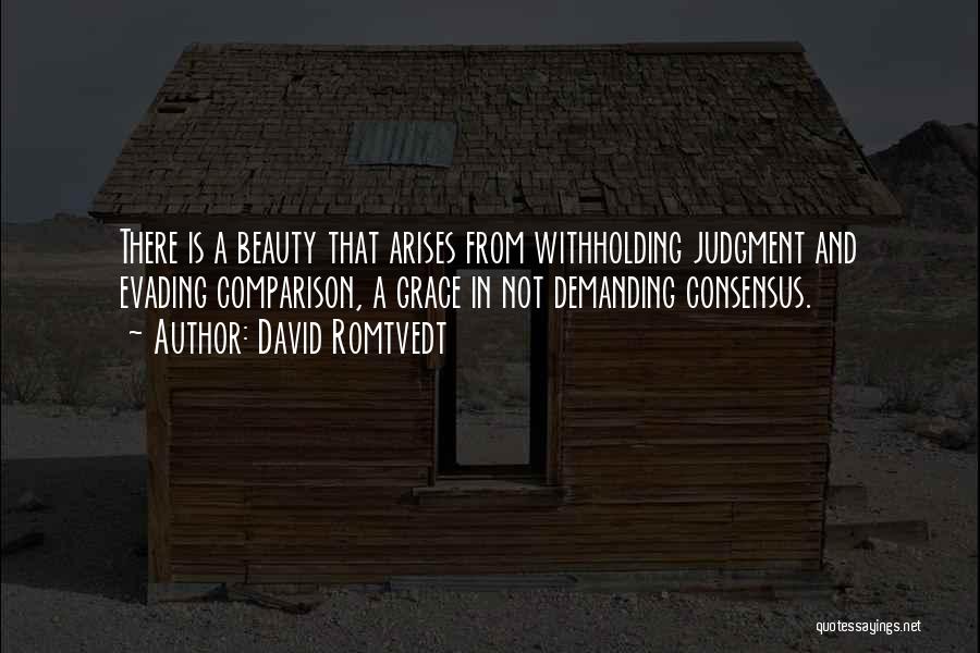 Beauty And Grace Quotes By David Romtvedt