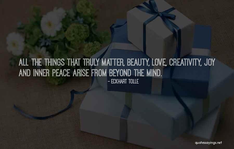 Beauty And Inner Beauty Quotes By Eckhart Tolle