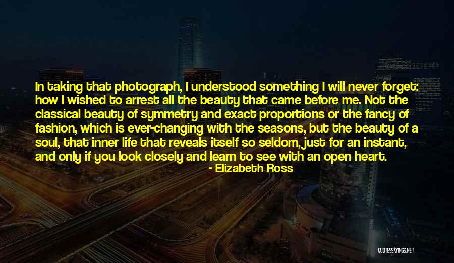 Beauty And Inner Beauty Quotes By Elizabeth Ross