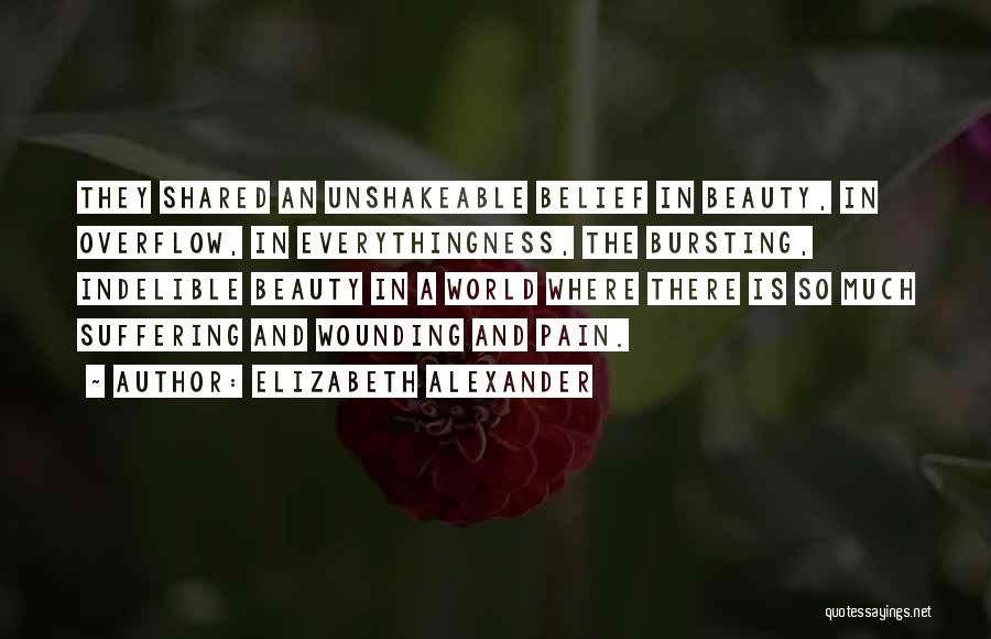 Beauty And Pain Quotes By Elizabeth Alexander