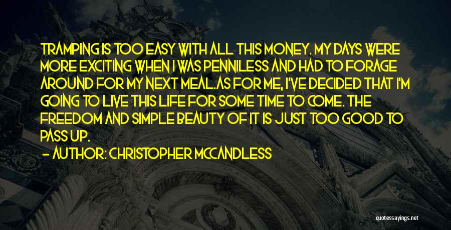 Beauty And Simple Quotes By Christopher McCandless