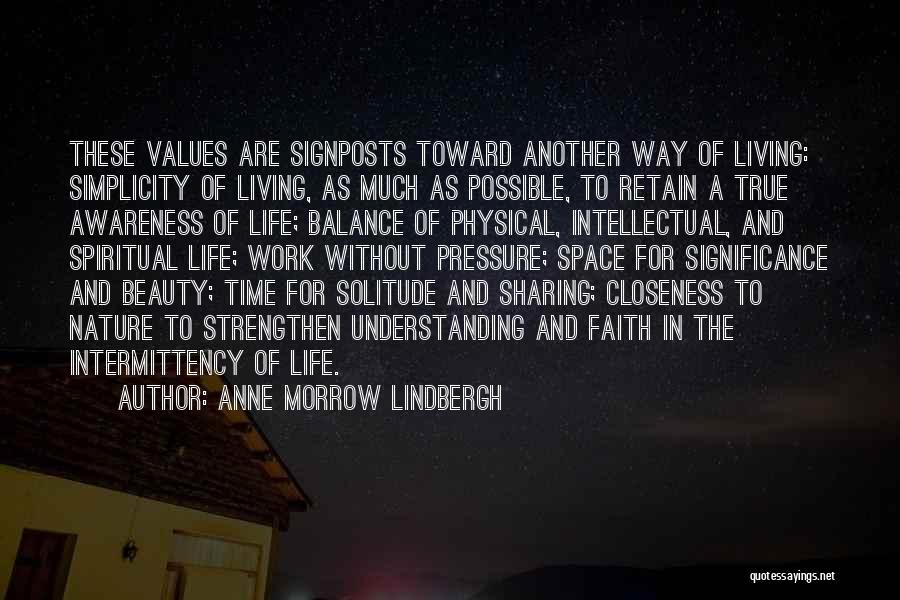 Beauty And Simplicity Quotes By Anne Morrow Lindbergh