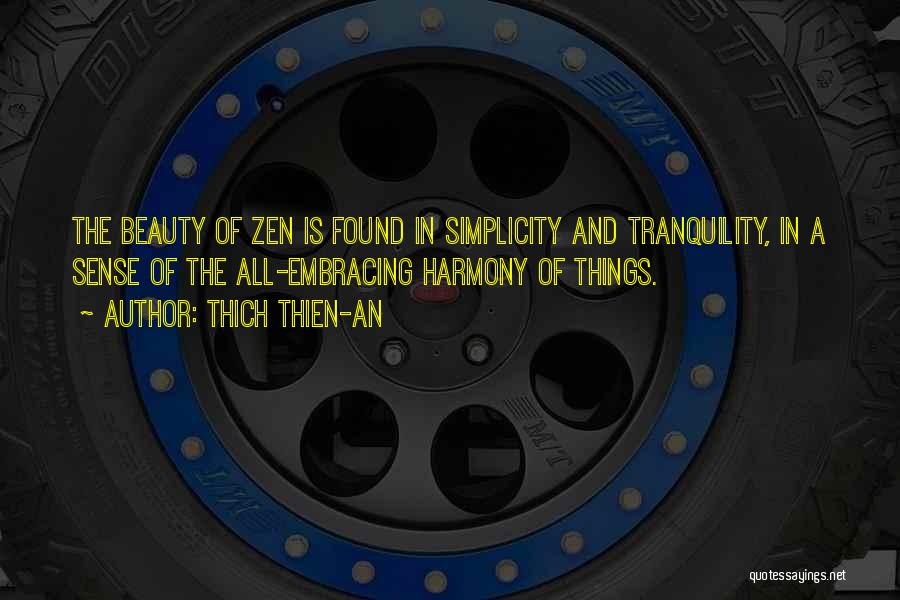 Beauty And Simplicity Quotes By Thich Thien-An