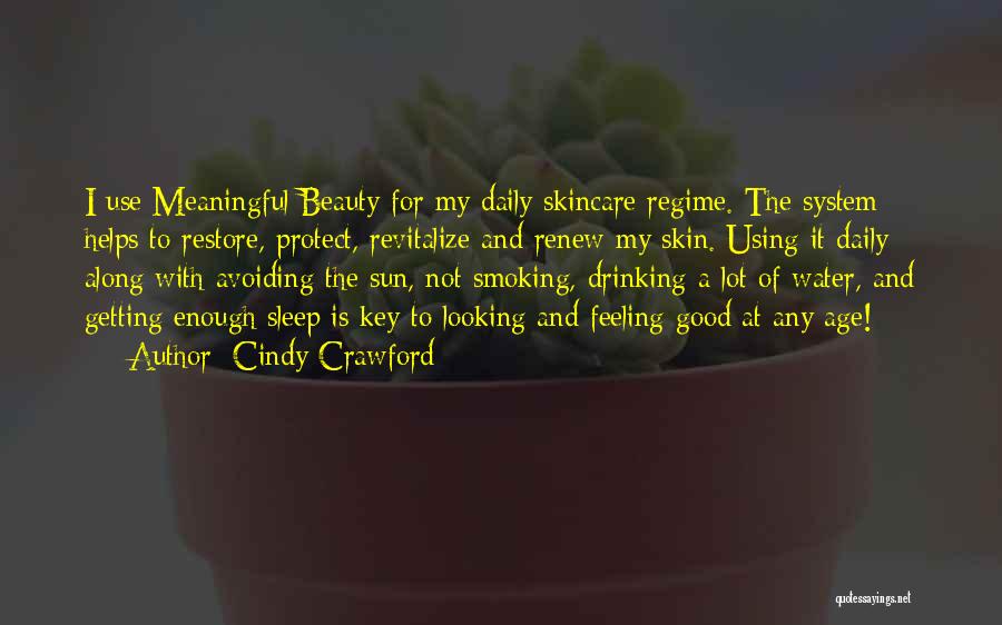 Beauty And Sleep Quotes By Cindy Crawford