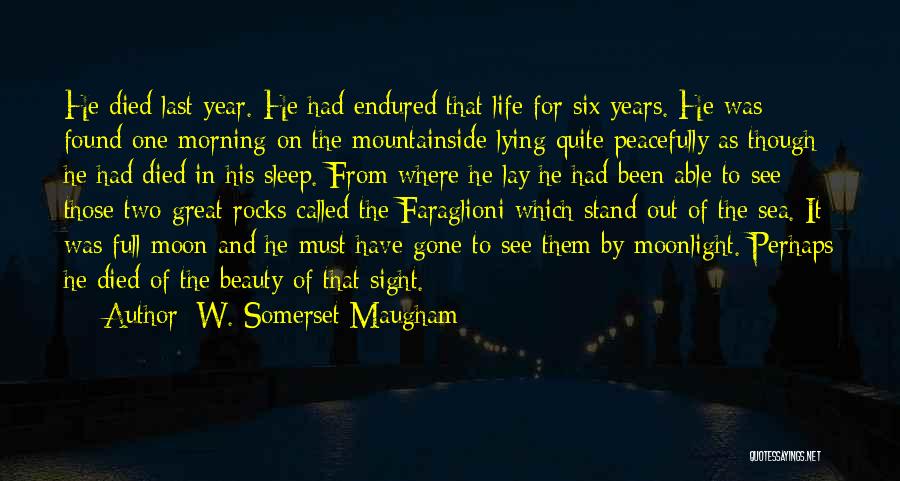 Beauty And Sleep Quotes By W. Somerset Maugham
