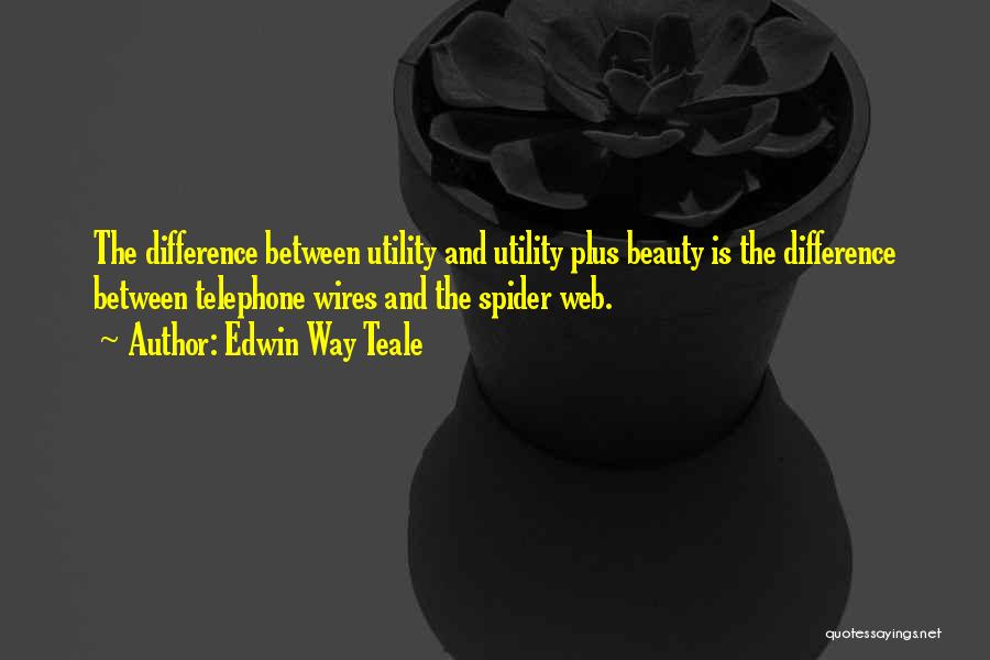 Beauty And Utility Quotes By Edwin Way Teale
