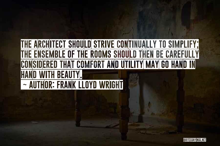 Beauty And Utility Quotes By Frank Lloyd Wright