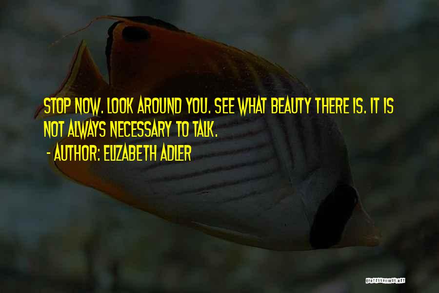 Beauty Around You Quotes By Elizabeth Adler