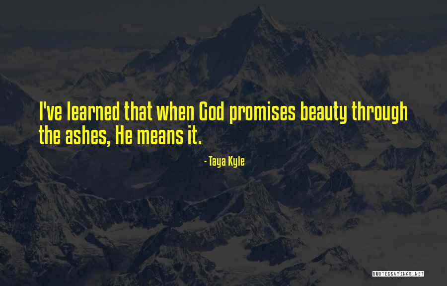 Beauty Ashes Quotes By Taya Kyle Beauty Ashes Quotes By Taya Kyle