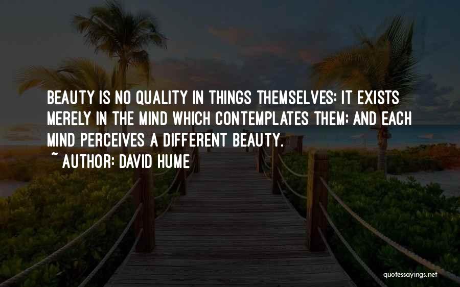 Beauty Beholder Quotes By David Hume