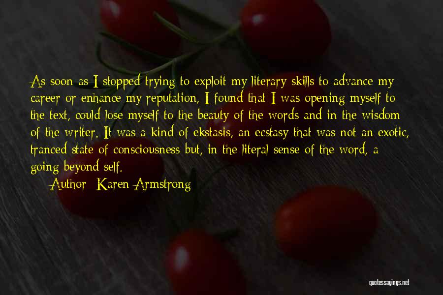 Beauty Beyond Words Quotes By Karen Armstrong