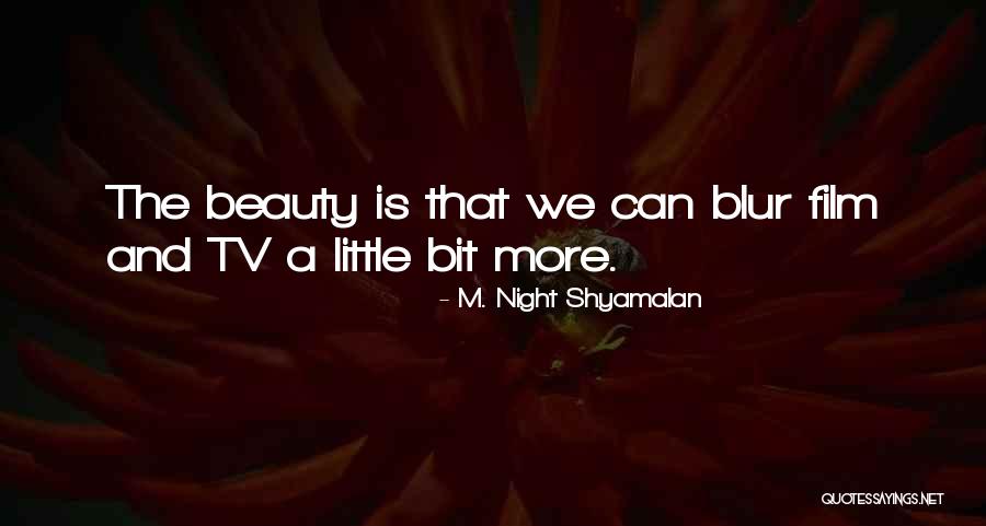 Beauty Blur Quotes By M. Night Shyamalan