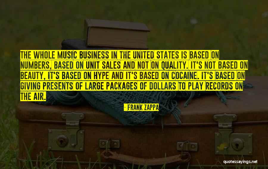 Beauty Business Quotes By Frank Zappa Beauty Business Quotes By Frank Zappa