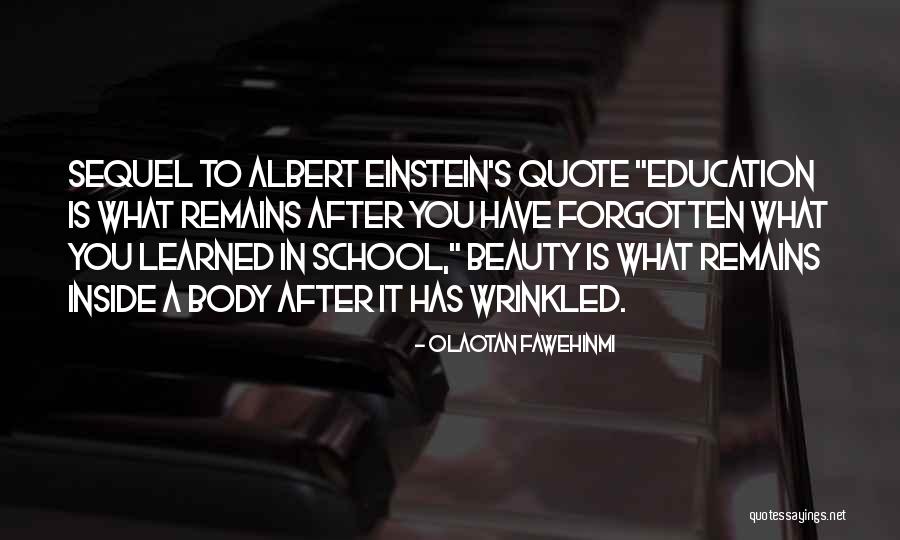 Beauty By Albert Einstein Quotes By Olaotan Fawehinmi